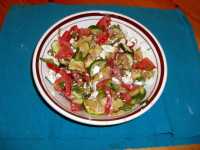  Zucchini Tomaten Feta Salat