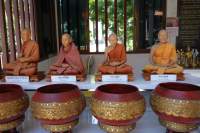 Bangkok Golden Mount Mönchsfiguren