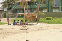 Negombo Strand Einheimische