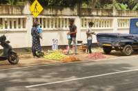 Trincomalee Straßenhändler Gemüse