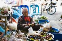 Ayutthaya Radtour Marktfrau