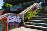 Olympiabahnhof Eingang Treppe