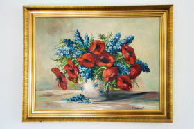 Klatschmohn von Fritz Kohlschmidt Gemälde