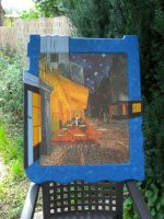 Gemälde auf Holz Van Gogh Cafeterrasse 5€