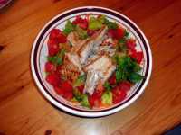  Lachs und Salatplatte