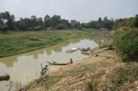 Battambang Fischerdorf Fluss