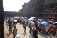 Angkor Wat Warteschlange
