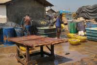 Negombo Markt Arbeitsende