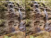 Wallgau kleiner Wasserfall Vergleich